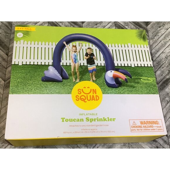Sun Squad Inflatable Toucan Arch Sprinkler 5Ft Tall - Picture 1 of 4